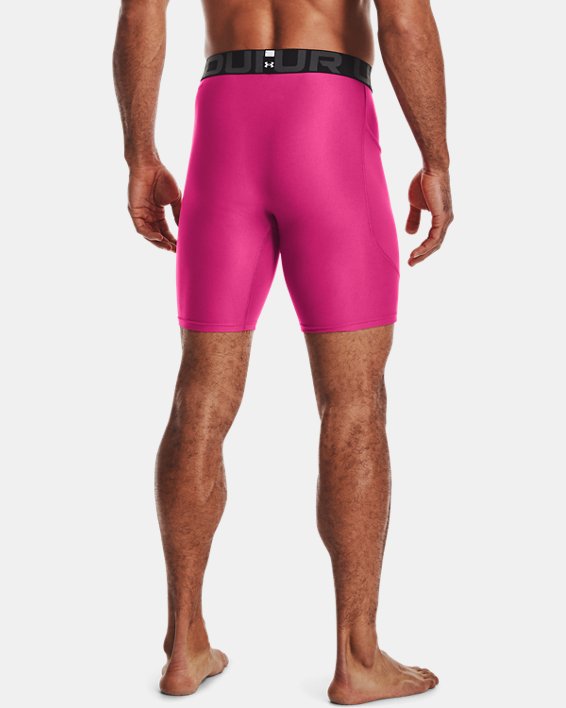 Men's HeatGear® Armour Compression Shorts, Pink, pdpMainDesktop image number 1